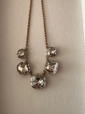 Catherine Popesco La Vie de Parisienne Crystal Necklace with Gold-Tone Chain